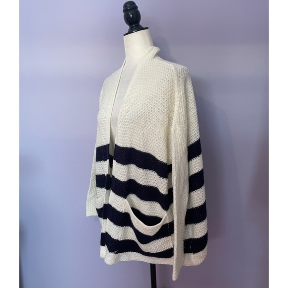 - Anthropologie Lumiere striped open cardigan - Picture 2 of 4